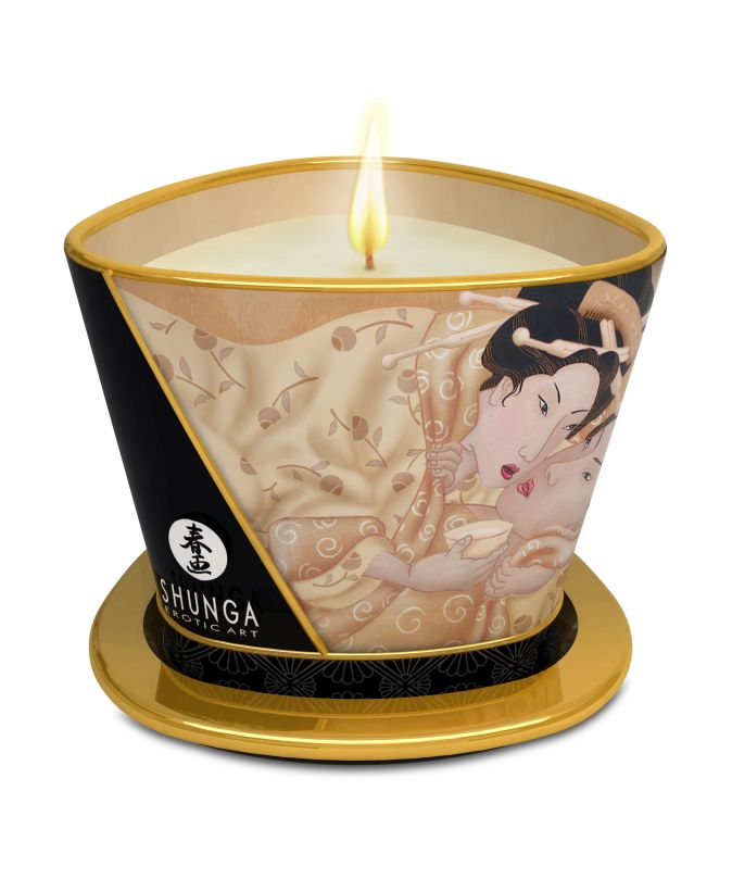 Массажное арома масло в виде свечи, Vanilla  170 мл