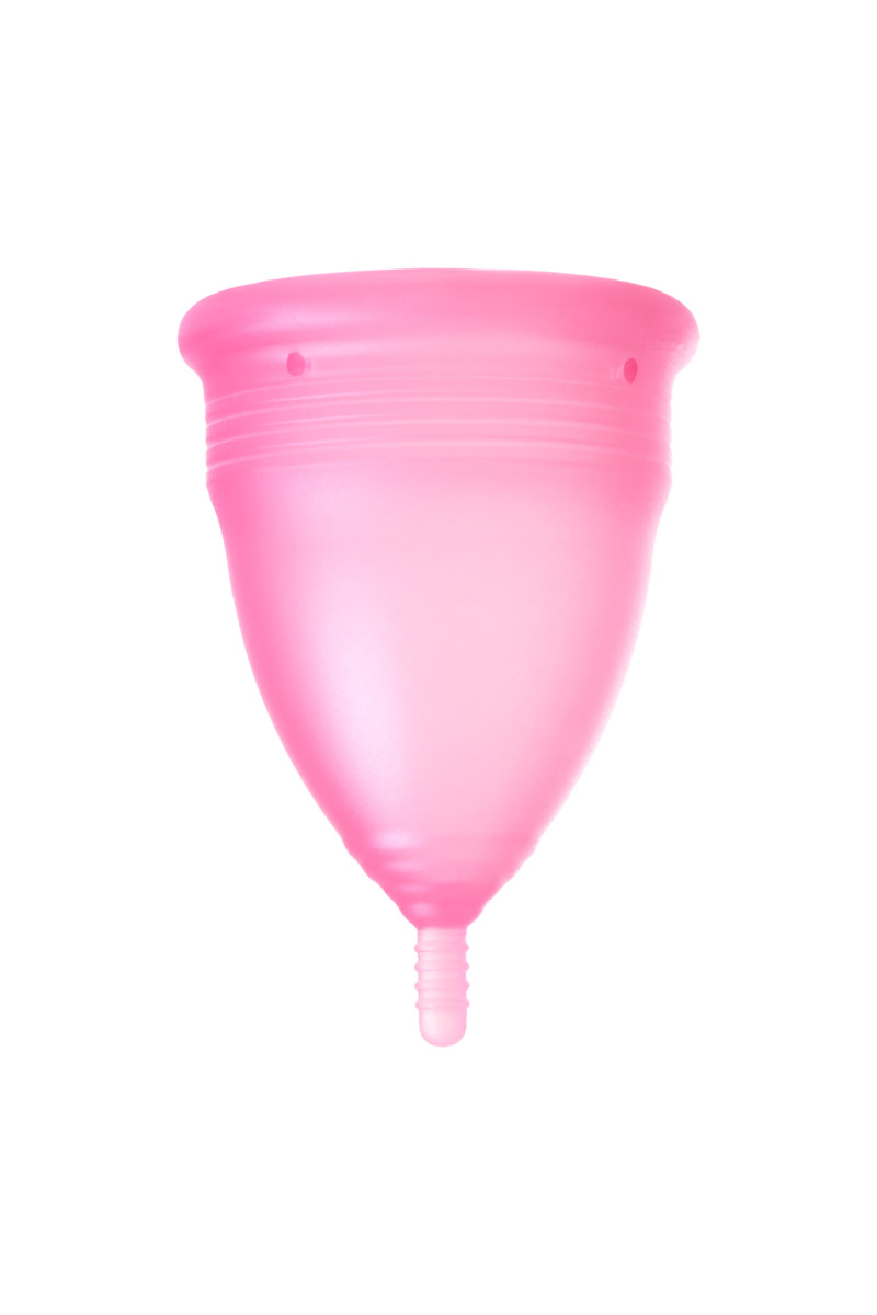 Менструальная чаша ШТУЧКИ-ДРЮЧКИ, силикон, розовый, S